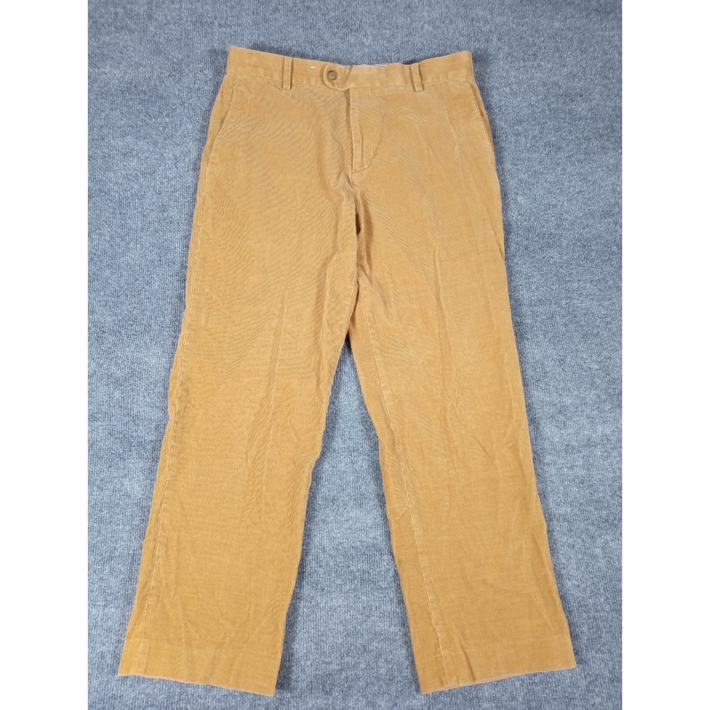 HATHAWAY PLATINUM CORDUROY Jeans Men's Pima Cotton 34x30 Brown Tan Preppy Casual
